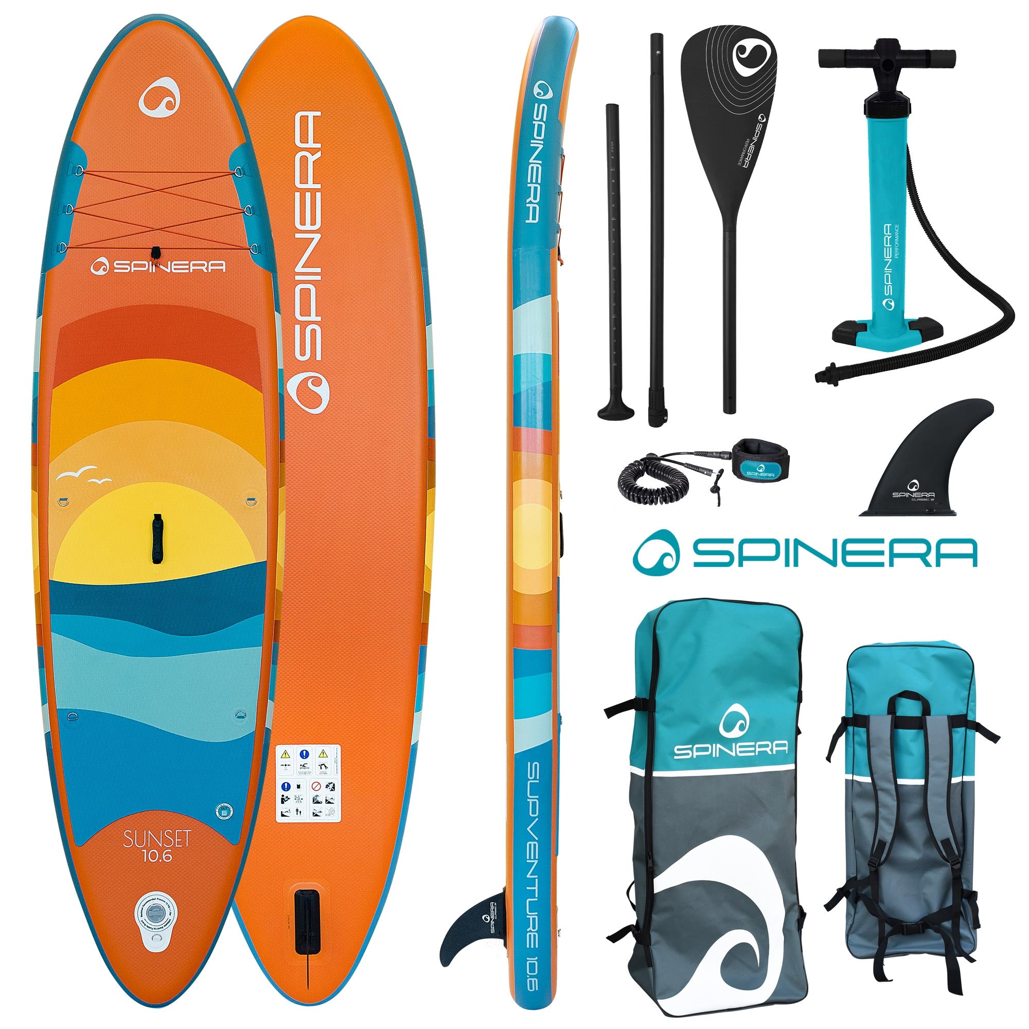 Spinera SUP Supventure Sunset 10 FT 6 IN Inflatable Paddle